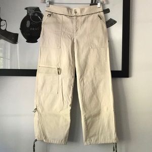 Rebecca Taylor cropped twill cargo utility joggers 4